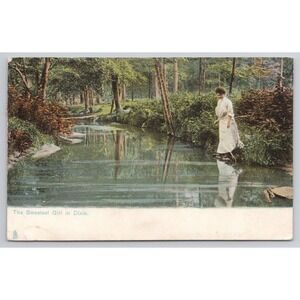 The Sweetest‎ Girl in Dixie Atlanta Georgia Antique Tuck Postcard Series 2428